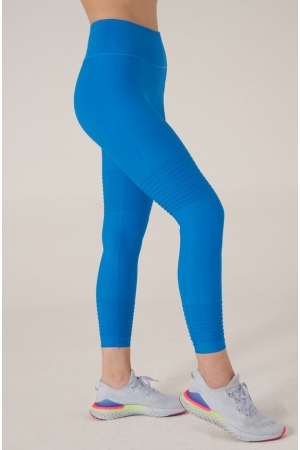 Ribbed Minimizer Tights Blue