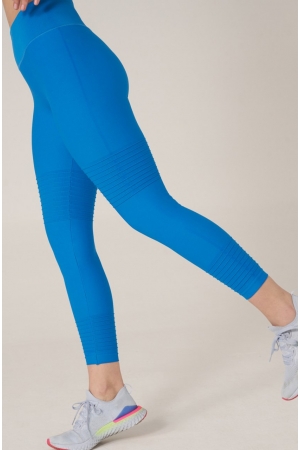 Ribbed Minimizer Tights Blue