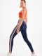 Colored Striped Minimizer Tights Navy