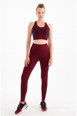 Sport Tights Burgundy-Navy