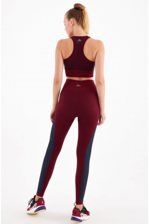 Sport Tights Burgundy-Navy