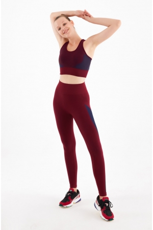 Sport Tights Burgundy-Navy