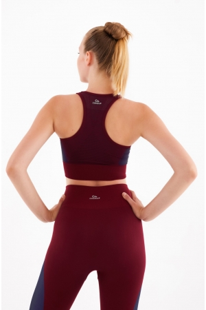 Sport Tights Burgundy-Navy