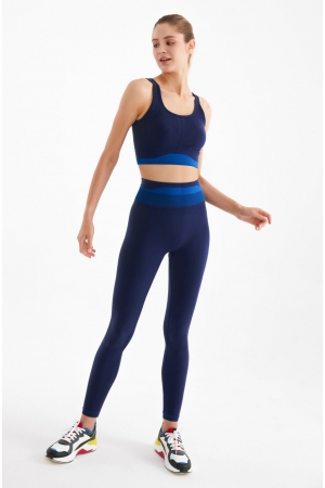 Push Up Effect Minimizer Tights Navy Blue