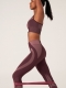 Seamless Sport Tights Burgundy Rose