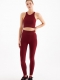 Seamless Sport Tights Burgundy