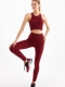 Seamless Sport Tights Burgundy