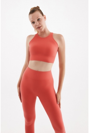 Seamless Sport Tights Coral