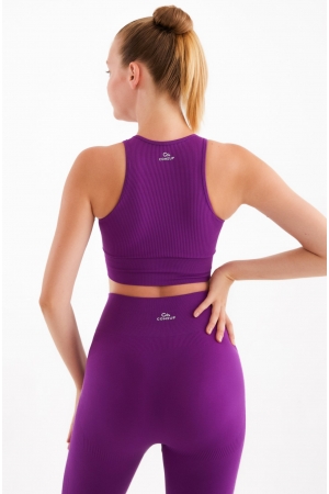 Seamless Sport Tights Purple