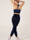 Seamless Sport Tights Black Blue