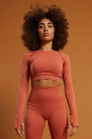 Seamless Crop Top BURNTBRICK