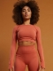 Seamless Crop Top BURNTBRICK